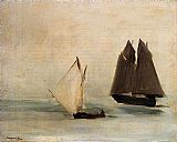 Edouard Manet Canvas Paintings - Seascape